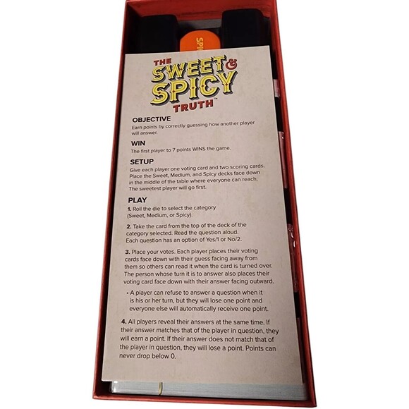 The Sweet and Spicy Truth Adult Card Game NIB - Picture 3 of 6